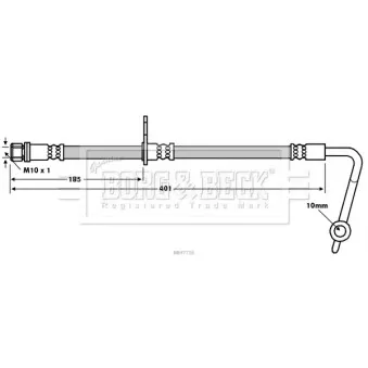 Flexible de frein BORG & BECK BBH7716