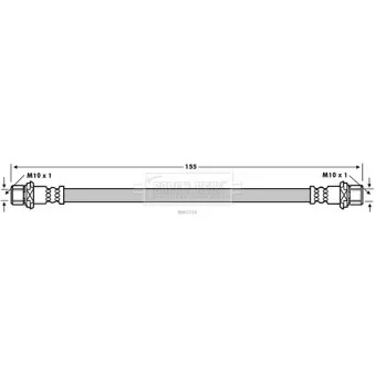 Flexible de frein BORG & BECK BBH7724