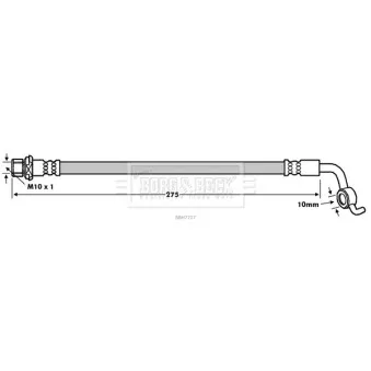 Flexible de frein BORG & BECK BBH7727