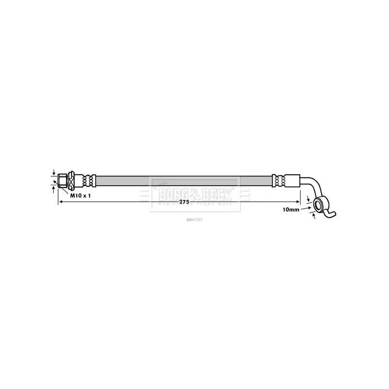 Flexible de frein BORG & BECK BBH7727