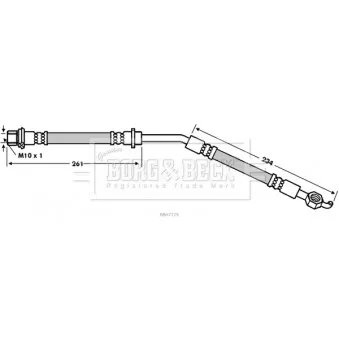 Flexible de frein BORG & BECK BBH7729