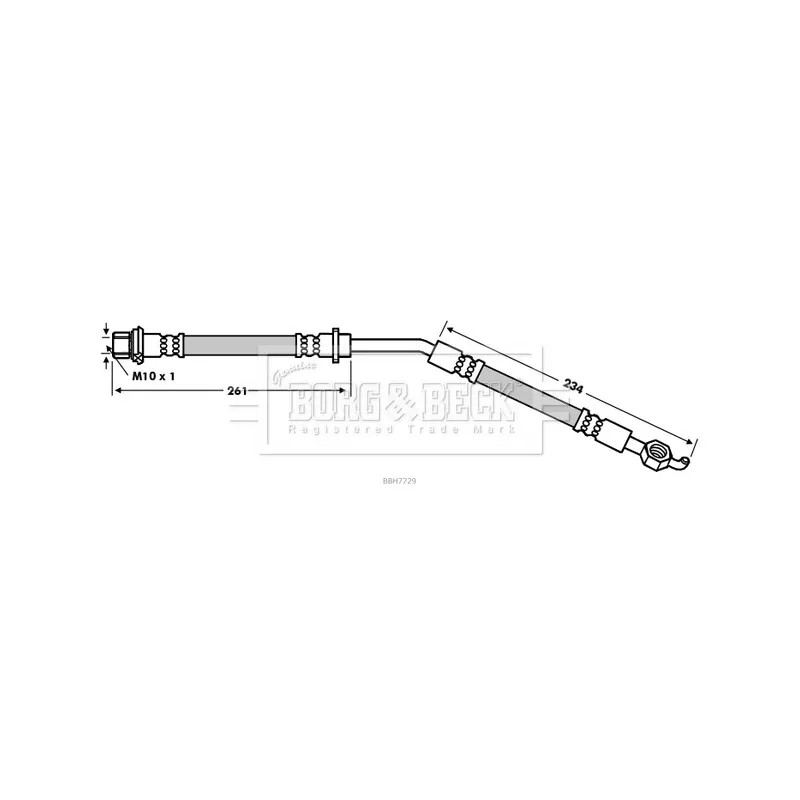 Flexible de frein BORG & BECK BBH7729