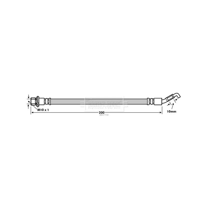 Flexible de frein BORG & BECK BBH7730