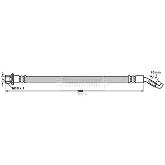 Flexible de frein BORG & BECK