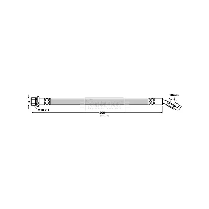 Flexible de frein BORG & BECK BBH7731