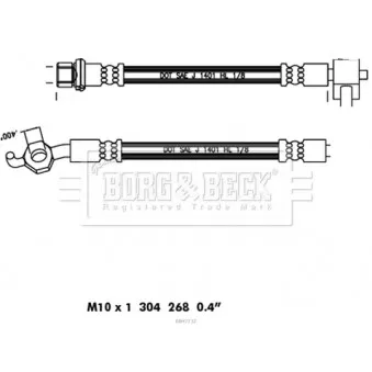 Flexible de frein BORG & BECK BBH7732