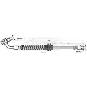 Flexible de frein BORG & BECK BBH7738