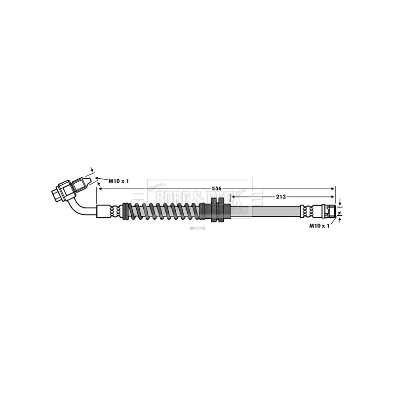 Flexible de frein BORG & BECK BBH7738