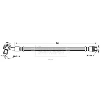 Flexible de frein BORG & BECK BBH7740