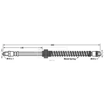 Flexible de frein BORG & BECK BBH7741