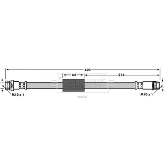 Flexible de frein BORG & BECK BBH7743