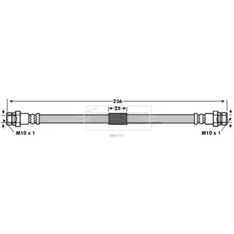 Flexible de frein BORG & BECK BBH7747