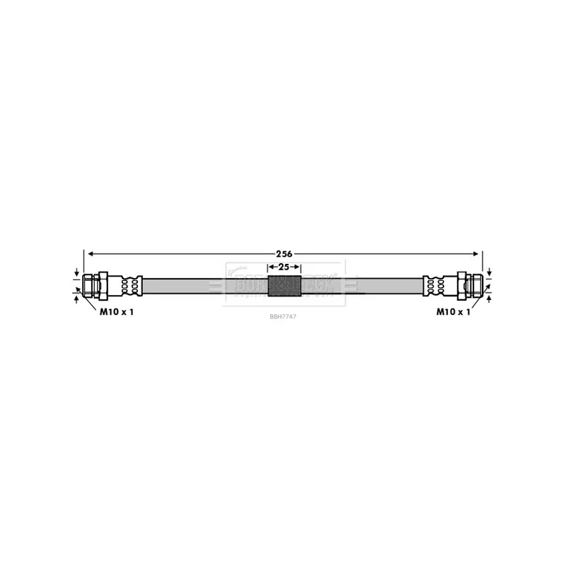 Flexible de frein BORG & BECK BBH7747