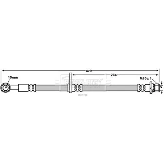 Flexible de frein BORG & BECK BBH7748