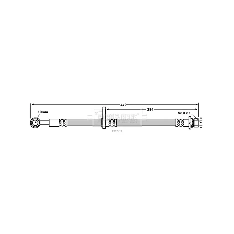 Flexible de frein BORG & BECK BBH7748