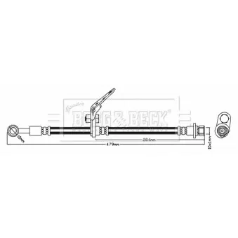 Flexible de frein BORG & BECK BBH7749