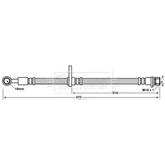 Flexible de frein BORG & BECK BBH7750