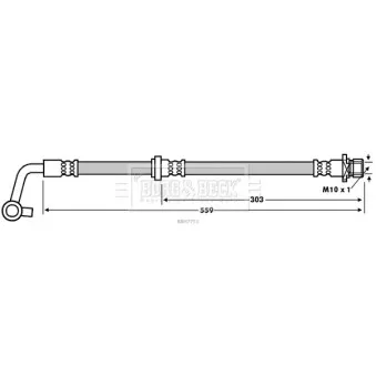 Flexible de frein BORG & BECK BBH7751