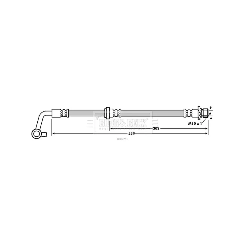 Flexible de frein BORG & BECK BBH7751
