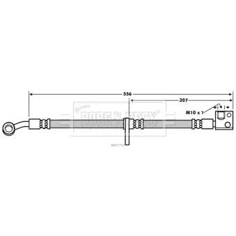Flexible de frein BORG & BECK BBH7753