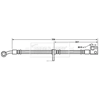 Flexible de frein BORG & BECK BBH7754
