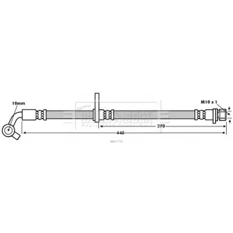 Flexible de frein BORG & BECK BBH7755