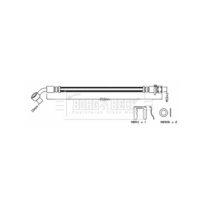 Flexible de frein BORG & BECK BBH7756