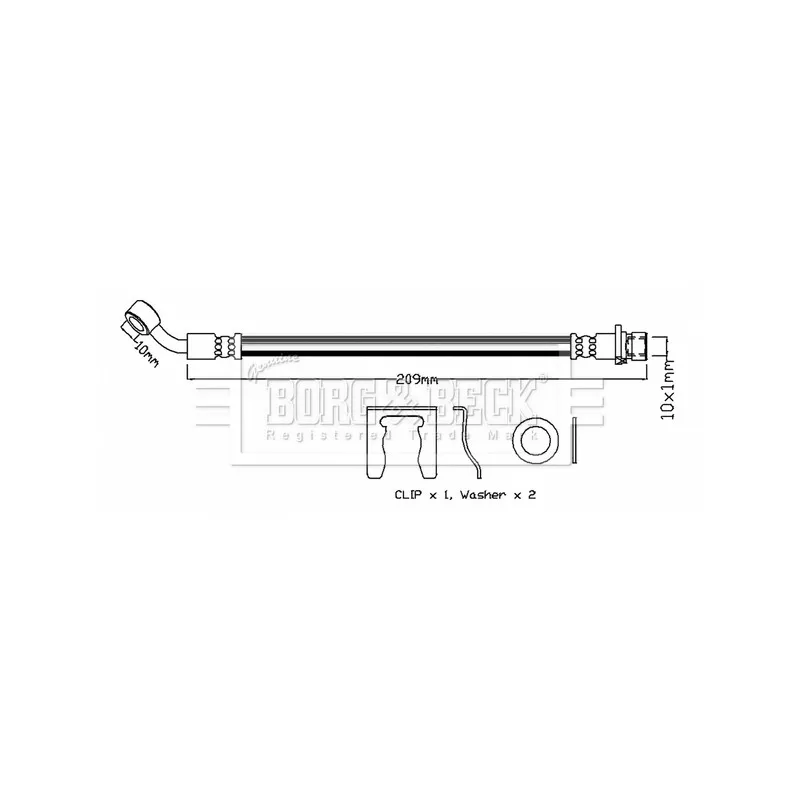 Flexible de frein BORG & BECK BBH7757