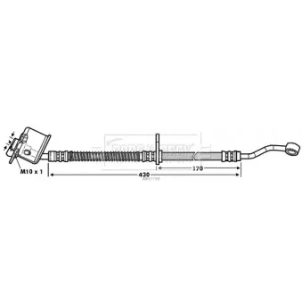 Flexible de frein BORG & BECK BBH7758