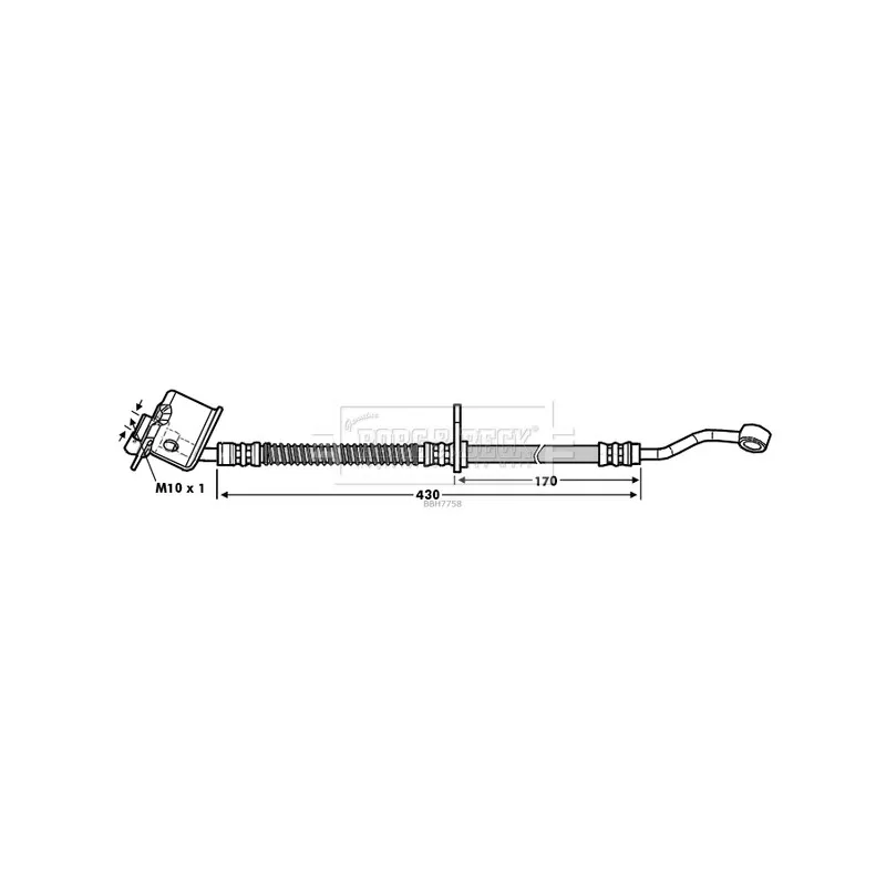Flexible de frein BORG & BECK BBH7758