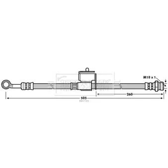Flexible de frein BORG & BECK BBH7760