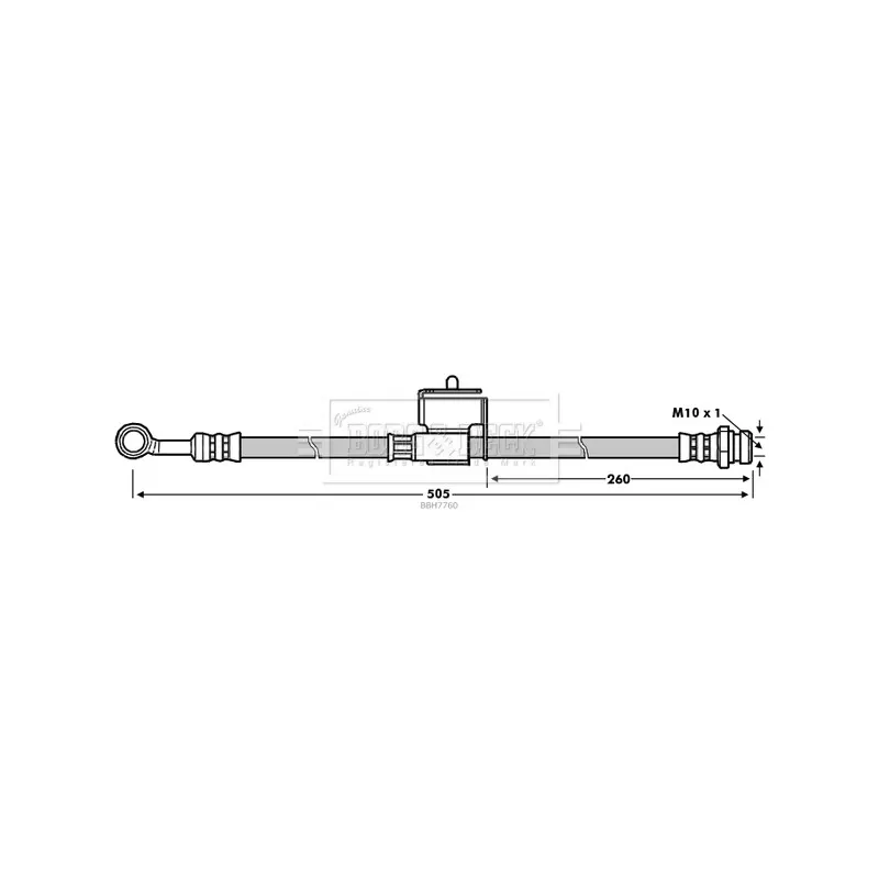 Flexible de frein BORG & BECK BBH7760