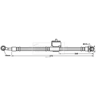 Flexible de frein BORG & BECK BBH7761