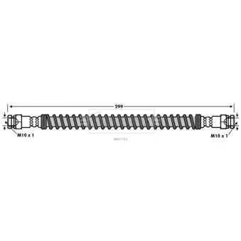 Flexible de frein BORG & BECK BBH7762
