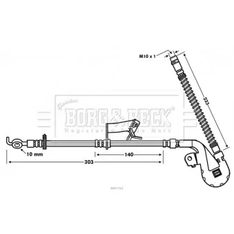 Flexible de frein BORG & BECK BBH7763