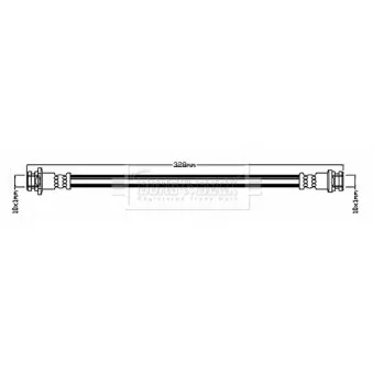 Flexible de frein BORG & BECK BBH7767