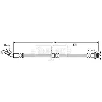 Flexible de frein BORG & BECK BBH7768