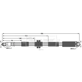 Flexible de frein BORG & BECK BBH7773