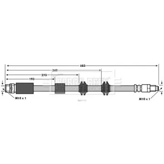 Flexible de frein BORG & BECK BBH7775