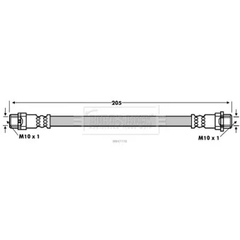 Flexible de frein BORG & BECK BBH7776