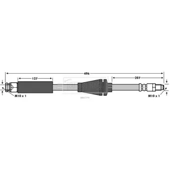 Flexible de frein BORG & BECK BBH7779