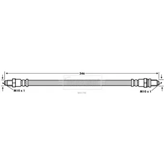 Flexible de frein BORG & BECK BBH7780