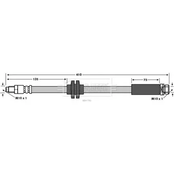 Flexible de frein BORG & BECK BBH7781