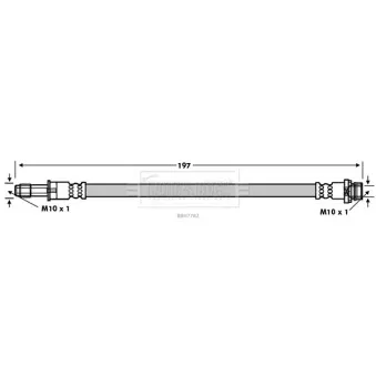 Flexible de frein BORG & BECK BBH7782