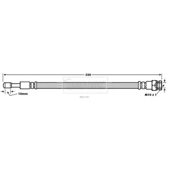 Flexible de frein BORG & BECK BBH7783