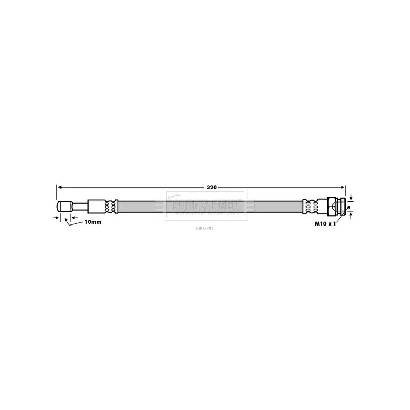 Flexible de frein BORG & BECK BBH7783