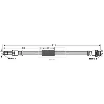 Flexible de frein BORG & BECK BBH7784