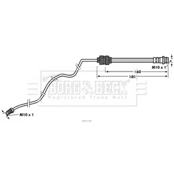 Flexible de frein BORG & BECK BBH7785