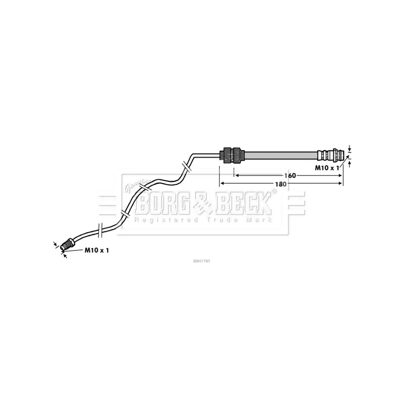 Flexible de frein BORG & BECK BBH7785