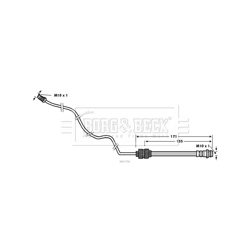 Flexible de frein BORG & BECK BBH7786
